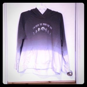 Over the Moon ombré sweatshirt